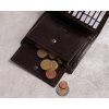 Rovicky sötétbarna bőr pénztárca L225