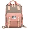 Peterson világos rózsaszín-szürke sport stílusú hátizsák
