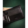 Rovicky Fekete bőr pénztárca kulcstartóval L186