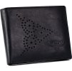 Buffalo Wild fekete díszített bőr pénztárca E061