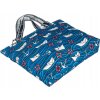 Kék strandtáska mintával