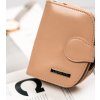 Bézs kis sima bőr pénztárca S235