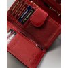 Peterson közepes piros bőr pénztárca Y292