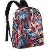 Peterson színes sport hátizsák tollas mintával