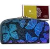 Peterson Kék lekerekített pénztárca pillangókkal Y501