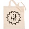 Pamut bevásárló táska "grl pwr"