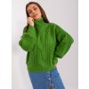 Zöld kötött garbó (Méret ONE SIZE)