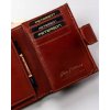 Bordó bőr pénztárca közepes méret Peterson Y638