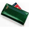 Peterson Sötétzöld női bőr pénztárca Y628 (Méret ONE SIZE)