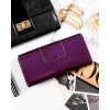 Peterson Sötétlila fényes bőr pénztárca Y619