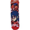 Piros-rózsaszín csíkos zokni nyomatatással Miraculous Ladybug