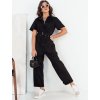 Fekete rövid ujjú overál FAYSOL