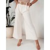 Krémszínű széles nadrág övvel ALZUR