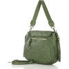 Marco Mazzini Zöld természetes bőr kézitáska