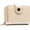 Peterson krémszínű sima kis pénztárca 663