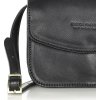 MARCO MAZZINI fekete bőr válltáska