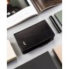 Peterson fekete bőr pénztárca Y410