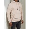 Világos bézs kapucnis pulóver S
