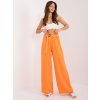 Narancssárga egyenes nadrág magas derékkal