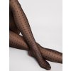 Mintás harisnya Fiore G Charlize 15 den (Méret XL, Barva fekete)