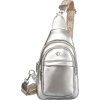 Rovicky ezüst színű mini hátizsák levehető pénztárcával