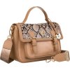 Rovicky Sötétbézs crossbody táska fedéllel és állatmintával R-TOR-ALE-5
