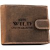 Always Wild barna bőr patentos pénztárca A199