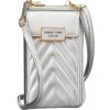 4U Cavaldi ezüst steppelt crossbody pénztárca M677