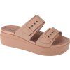 Barna platformos szandál Crocs Brooklyn Low Wedge Sandal