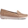 Sötét bézs perforált mokaszin