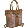 David Jones világos bézs shopper táska állatmintával (Méret ONE SIZE)