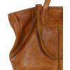 MARCO MAZZINI camel bőr shopper táska (Méret ONE SIZE)