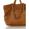 MARCO MAZZINI camel bőr shopper táska (Méret ONE SIZE)