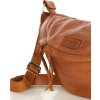 MARCO MAZZINI teveszínű bőr crossbody övtáska