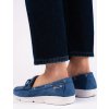 Sötétkék női mokaszin (Méret 36)