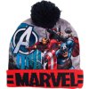 Marvel meleg Avengers piros-fekete fiúsapka pom-pommal