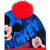 Disney meleg Miki egér kék-piros fiúsapka pom-pomommal
