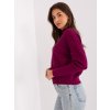Fukszia aszimmetrikus pulóver