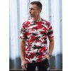 Piros-fehér férfi terepszínű póló