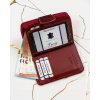 Lorenti Bordó mintás közepes bőr pénztárca S270