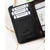 Lorenti fekete közepes bőr pénztárca S269
