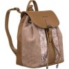 David Jones világosbarna bőr fedeles hátizsák