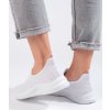Fehér textil sportcipő