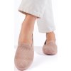 Rózsaszín textil slip-on cipő