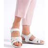 Fehér könnyű platform szandál