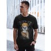Fekete férfi póló koponya nyomattal