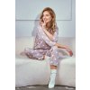 Taro Dolly púder színű pöttyös pizsama (Méret S)
