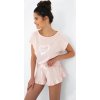 Sensis Super Girl púder színű rövid pizsama