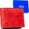 Always Wild piros férfi bőr pénztárca A254 (Méret ONE SIZE)