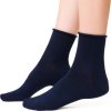 Sötétkék női bambusz zokni Art.125